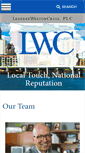 Mobile Screenshot of lwclawyers.com