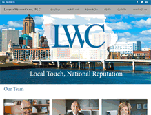 Tablet Screenshot of lwclawyers.com